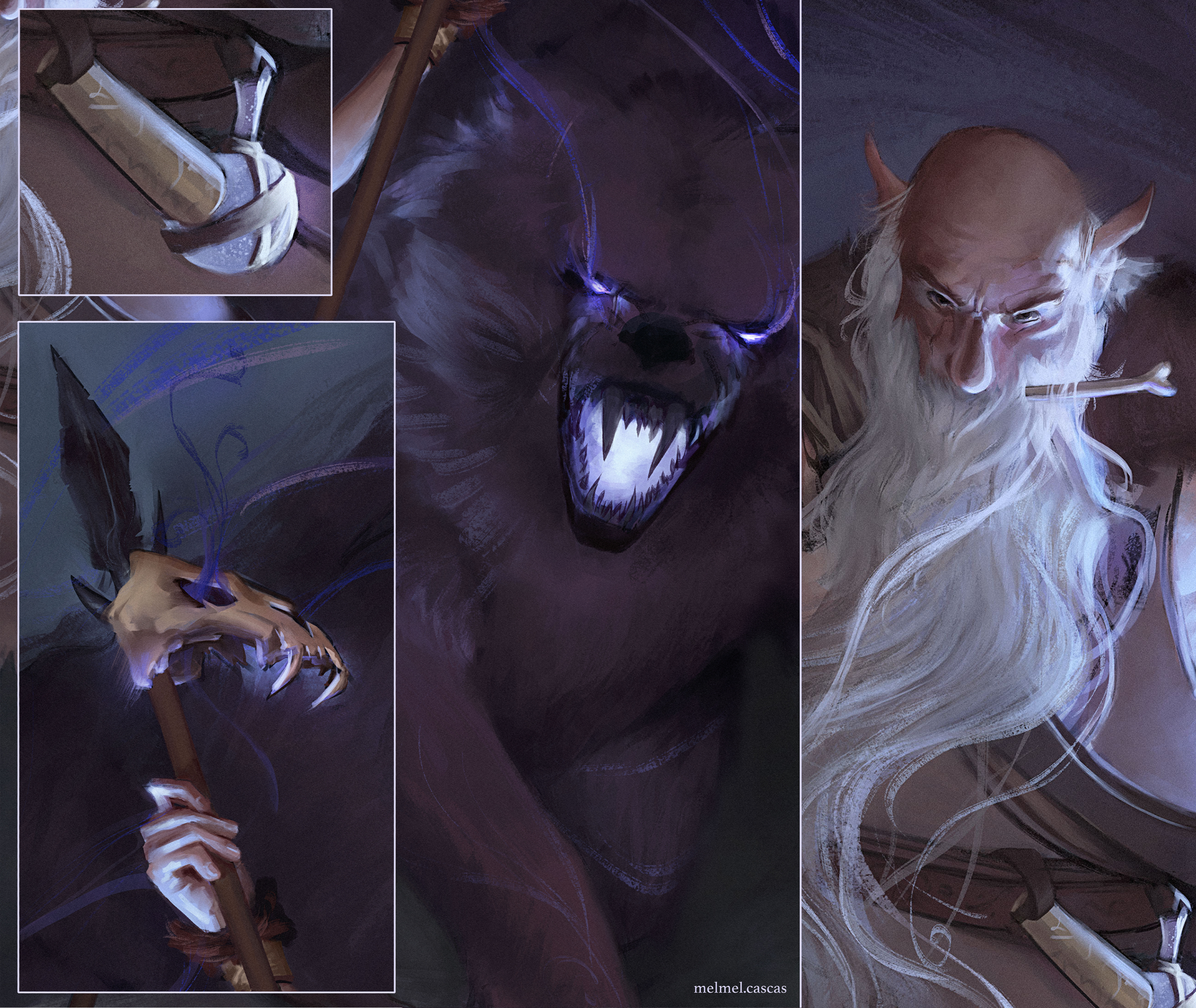 finished images for the barbarian character design