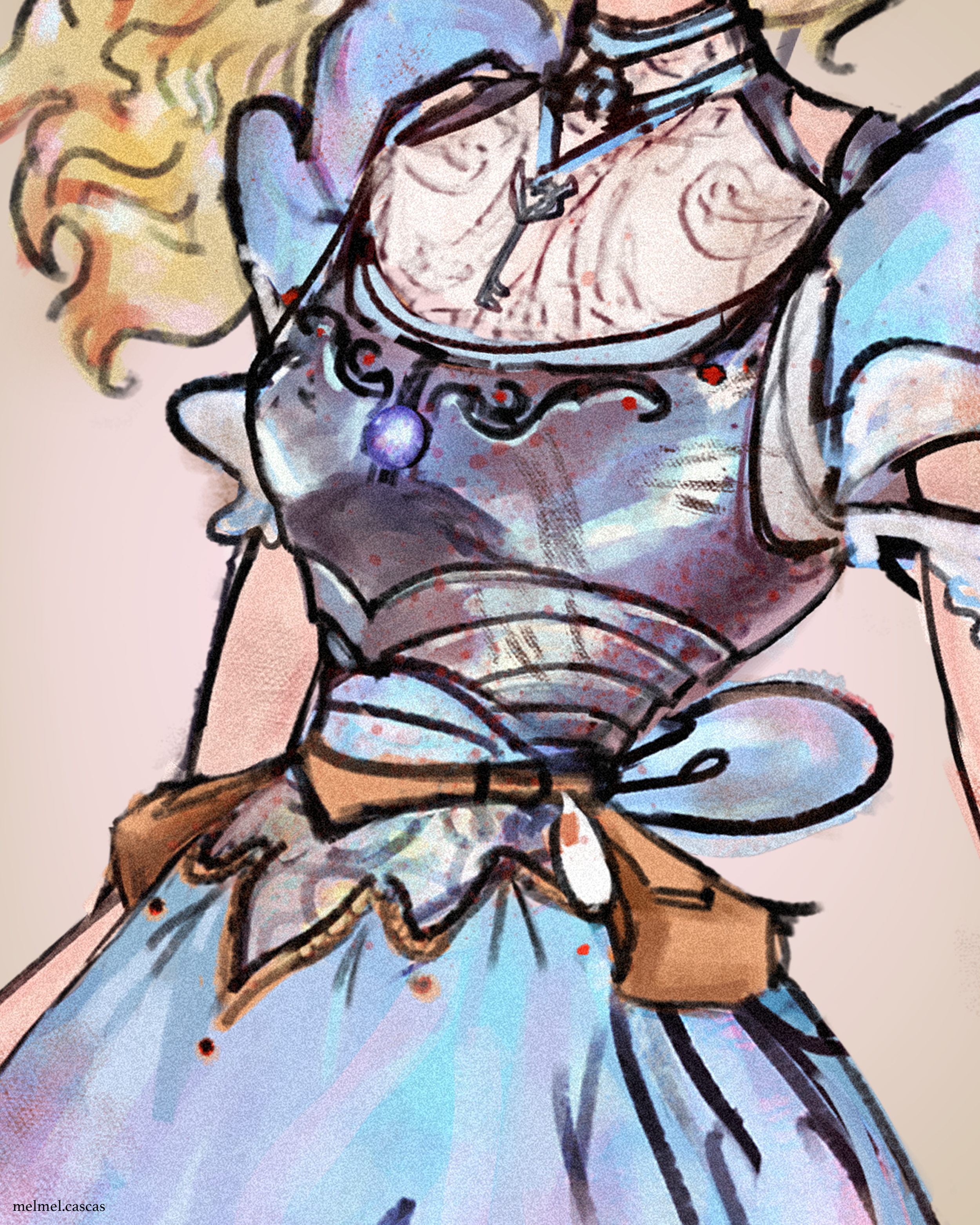 close up of armor
