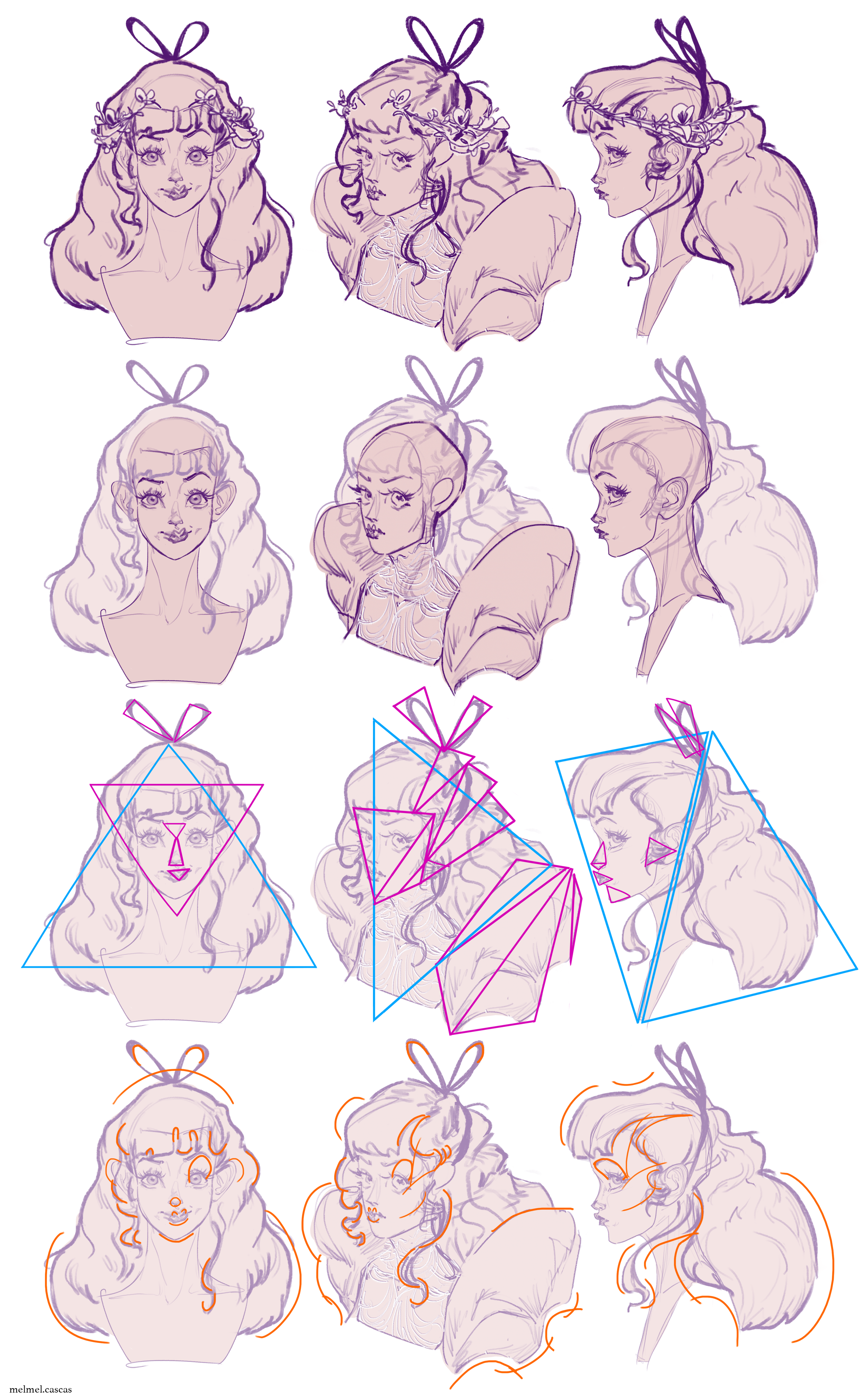 different angles alice's face