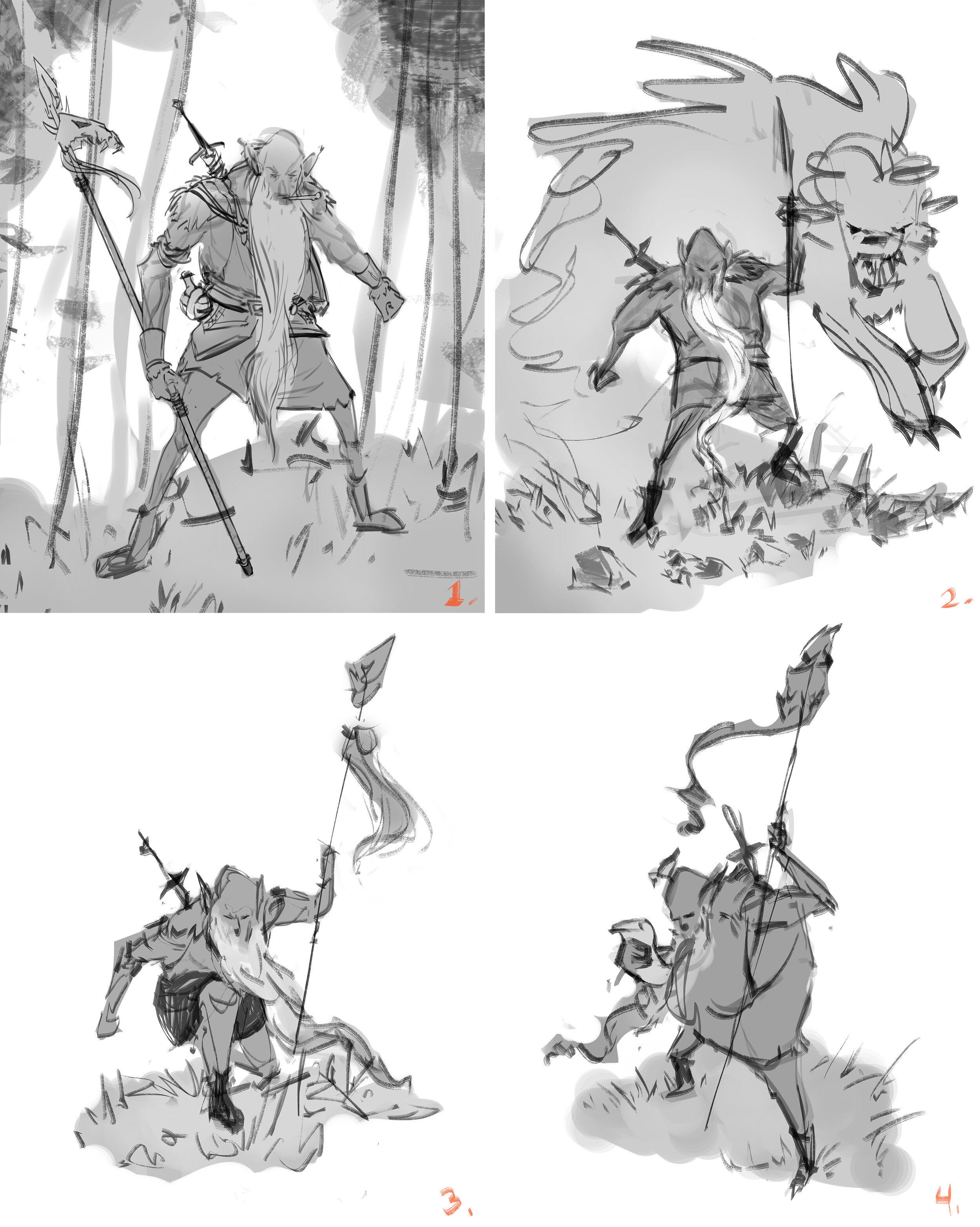 more sketches of poses