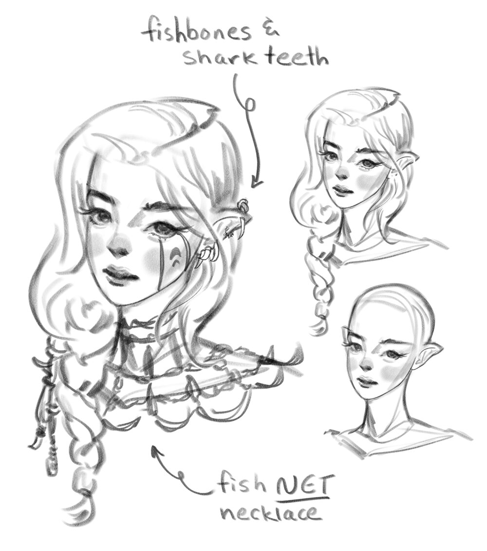 sketches of acessories