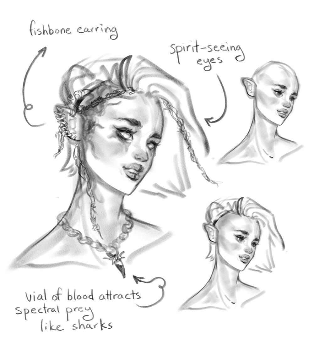 sketches of acessories