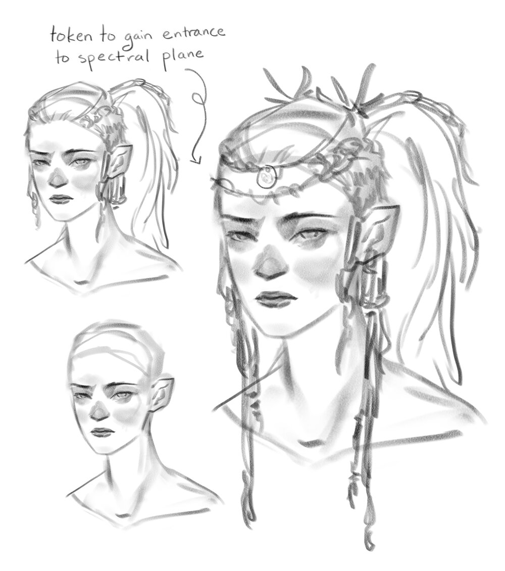 sketches of acessories