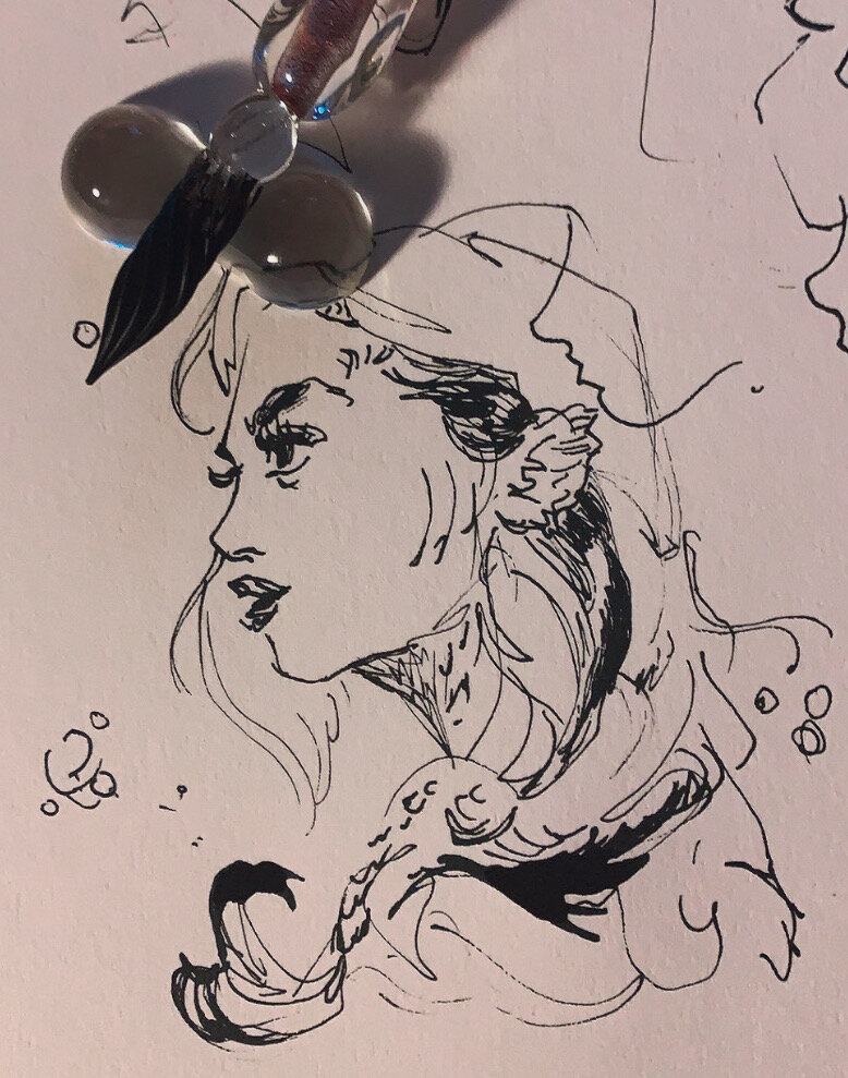 sketch of a woman